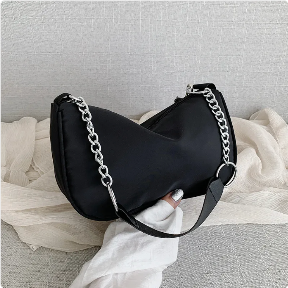 Compact Oxford Crossbody