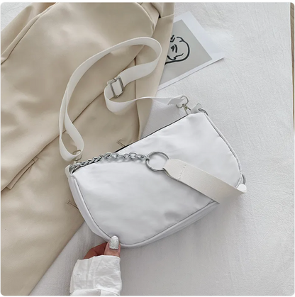 Compact Oxford Crossbody