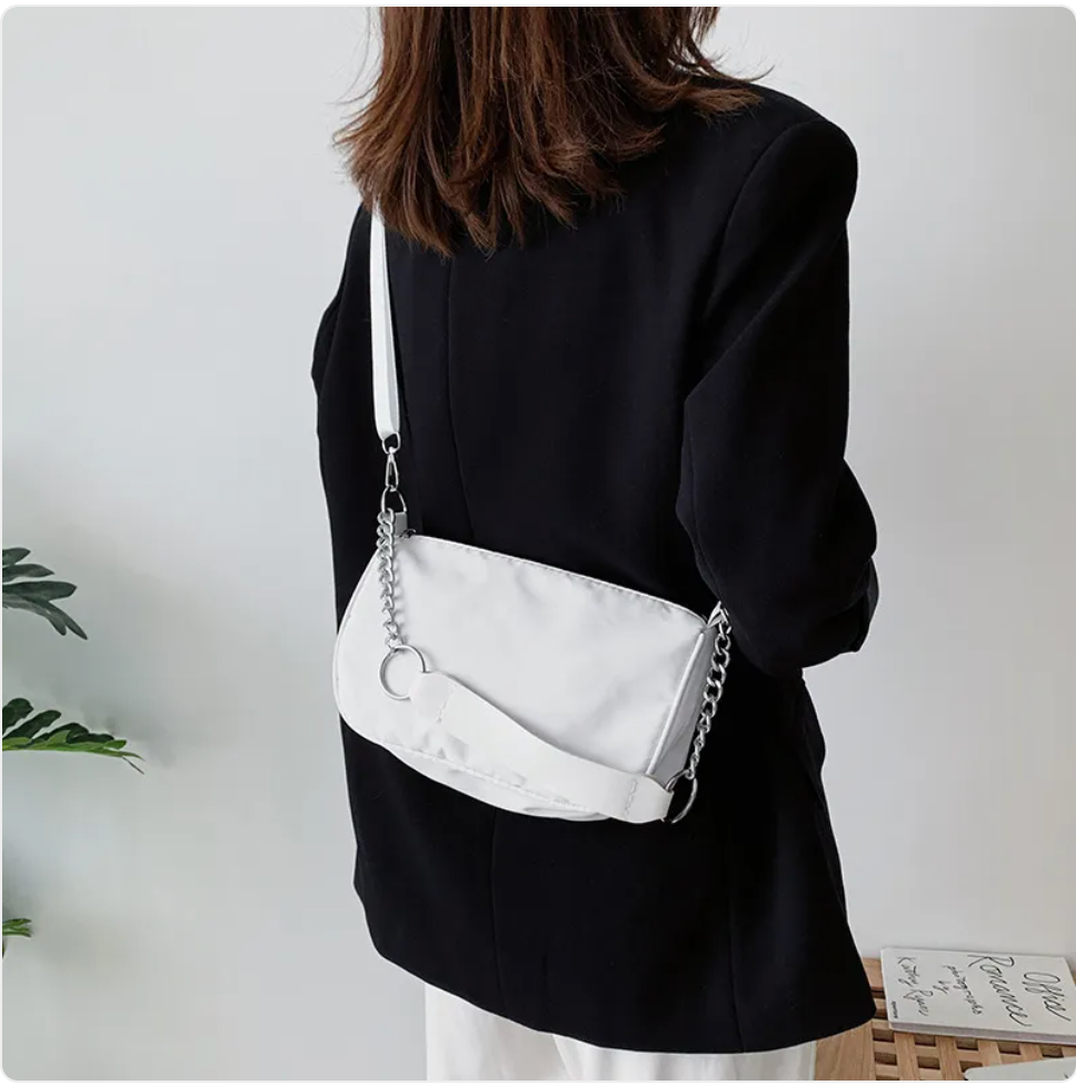 Compact Oxford Crossbody
