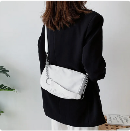 Compact Oxford Crossbody