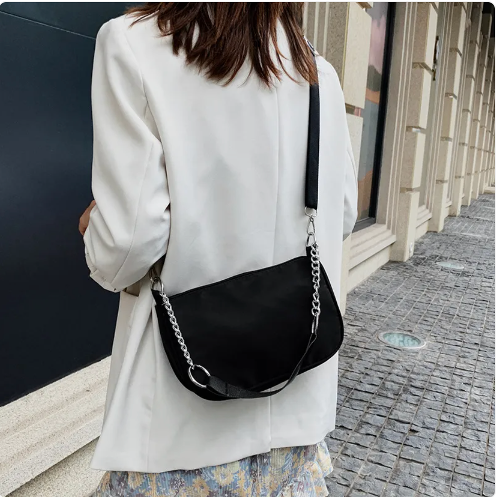 Compact Oxford Crossbody
