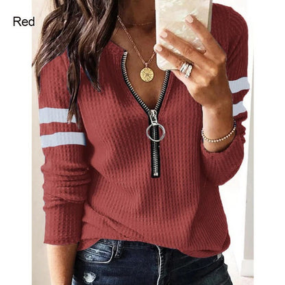 Urban Zip V-Neck Style Shirt