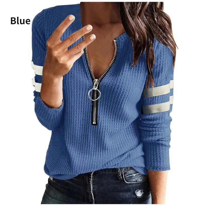 Urban Zip V-Neck Style Shirt