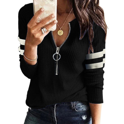 Urban Zip V-Neck Style Shirt